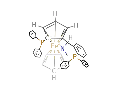 Molecular Structure of 255884-98-1 ((S)-(+)-[(R)-2-DIPHENYLPHOSPHINOFERROCENYL](N,N-DIMETHYLAMINO)(2-DIPHENYLPHOSPHINOPHENYL)METHANE)