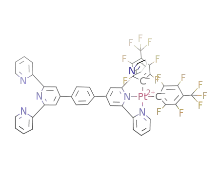 Molecular Structure of 217639-51-5 ([Pt(C<sub>6</sub>F<sub>4</sub>CF<sub>3</sub>)2C<sub>36</sub>H<sub>24</sub>N<sub>6</sub>])