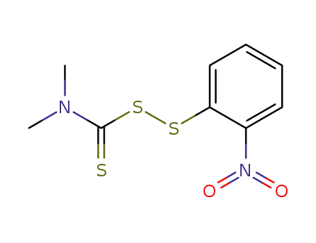 Molecular Structure of 13606-49-0 (dimethyl-disulfidothiocarbamic acid <i>S</i>-<i>S</i>-(2-nitro-phenyl ester))