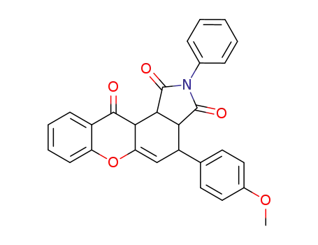 4-(4-methoxy-phenyl)-2-phenyl-3a,4,11a,11b-tetrahydro-chromeno[3,2-<i>e</i>]isoindole-1,3,11-trione