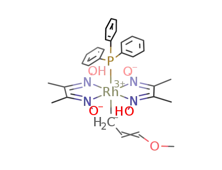 Rh(dimethylglyoximate)2(PPh<sub>3</sub>)(CH<sub>2</sub>CH=CHOMe)