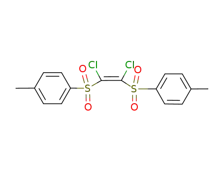 Molecular Structure of 4526-52-7 (Ethylene,1,2-dichloro-1,2-bis(p-tolylsulfonyl)-, (Z)- (8CI))