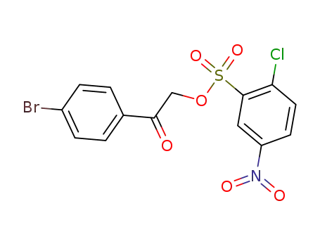 Molecular Structure of 100527-45-5 (2-chloro-5-nitro-benzenesulfonic acid-(4-bromo-phenacyl ester))