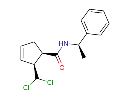 (1R,2S)-2-(dichloromethyl)-N-[(1R)-1-phenylethyl]-cyclopent-3-ene-1-carboxamide