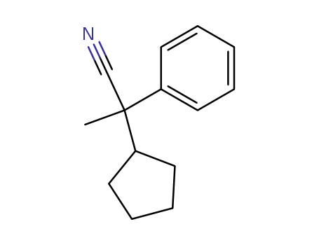 Molecular Structure of 92249-73-5 (2-cyclopentyl-2-phenyl-propionitrile)