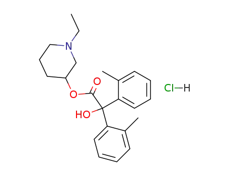 2,2'-dimethyl-benzilic acid-(1-ethyl-[3]piperidylester); hydrochloride
