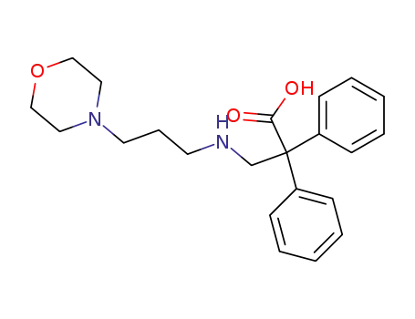 Molecular Structure of 113652-11-2 (3-(3-morpholino-propylamino)-2,2-diphenyl-propionic acid)