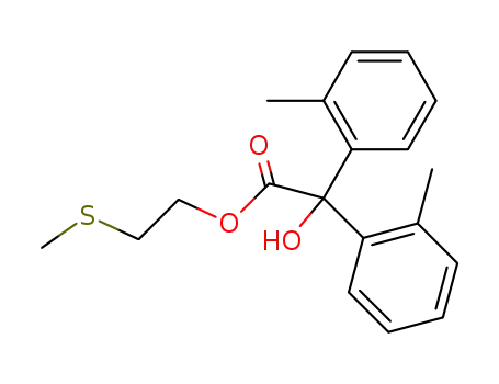 2,2'-dimethyl-benzilic acid-(2-methylsulfanyl-ethyl ester)