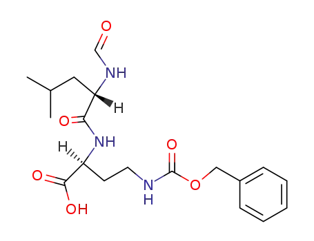 (<i>S</i>)-4-benzyloxycarbonylamino-2-[(<i>N</i>-formyl-L-leucyl)-amino]-butyric acid
