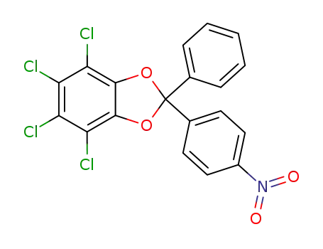 4,5,6,7-tetrachloro-2-(4-nitro-phenyl)-2-phenyl-benzo[1,3]dioxole