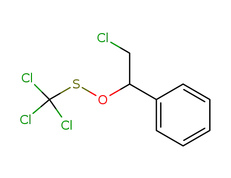 trichloro-methanesulfenic acid-(2-chloro-1-phenyl-ethyl ester)
