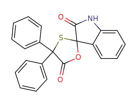 4',4'-diphenyl-spiro[indolin-3,2'-[1,3]oxathiolidine]-2,5'-dione