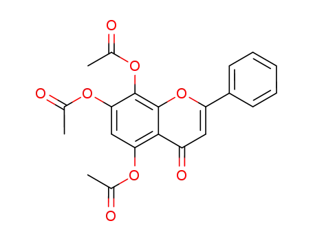 Molecular Structure of 94879-97-7 (5,7,8-triacetoxy-2-phenyl-chromen-4-one)