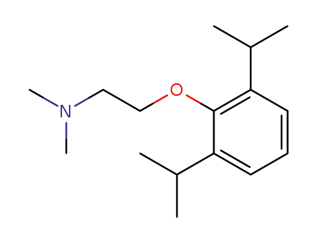 Molecular Structure of 1485-44-5 ([2-(2,6-diisopropyl-phenoxy)-ethyl]-dimethyl-amine)
