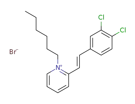 2-(3,4-dichloro-<i>trans</i>-styryl)-1-hexyl-pyridinium; bromide