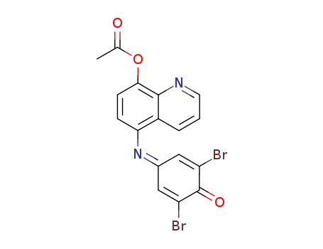 Molecular Structure of 109817-84-7 (4-(8-acetoxy-[5]quinolylimino)-2,6-dibromo-cyclohexa-2,5-dienone)