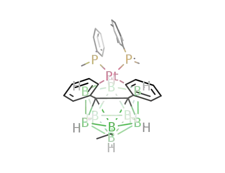 1,2-Ph<sub>2</sub>-3,3-(PMe<sub>2</sub>Ph)2-6-Et-3,1,2-closo-PtC<sub>2</sub>B<sub>9</sub>H<sub>8</sub>