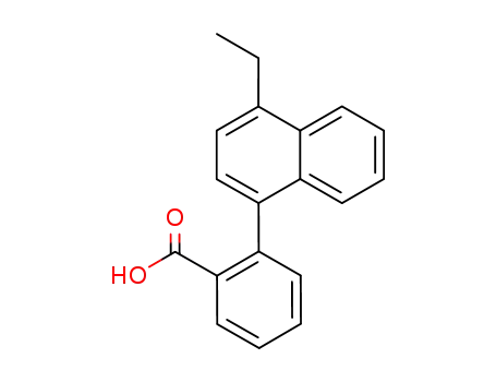 Molecular Structure of 855469-71-5 (2-(4-ethyl-[1]naphthyl)-benzoic acid)