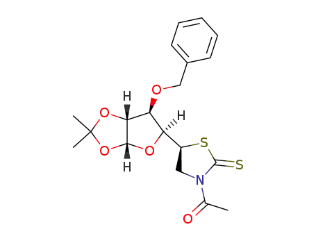 (4<i>S</i>)-4-((<i>S</i>)-3-acetyl-2-thioxo-thiazolidin-5-yl)-<i>O</i><sup>3</sup>-benzyl-<i>O</i><sup>1</sup>,<i>O</i><sup>2</sup>-isopropylidene-β-<i>L</i>-threofuranose