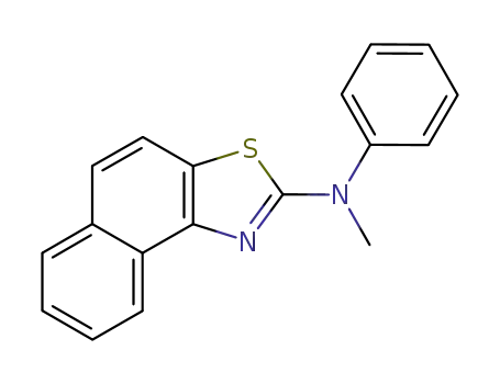 Molecular Structure of 111089-71-5 (methyl-naphtho[1,2-<i>d</i>]thiazol-2-yl-phenyl-amine)