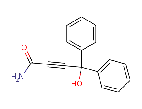 4-hydroxy-4,4-diphenyl-but-2-ynoic acid amide