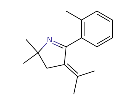 Molecular Structure of 109866-09-3 (4-isopropylidene-2,2-dimethyl-5-<i>o</i>-tolyl-3,4-dihydro-2<i>H</i>-pyrrole)