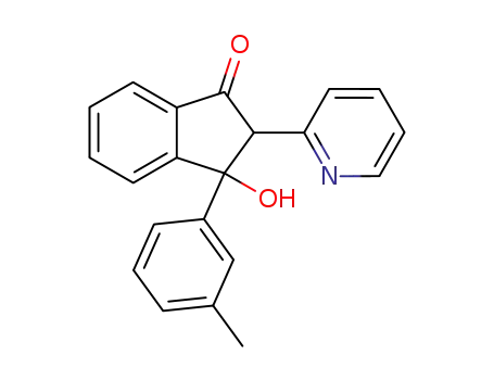 3-hydroxy-2-[2]pyridyl-3-<i>m</i>-tolyl-indan-1-one