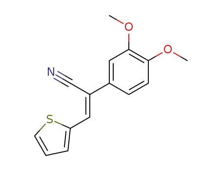Molecular Structure of 106737-74-0 (Benzeneacetonitrile, 3,4-dimethoxy-a-(2-thienylmethylene)-)