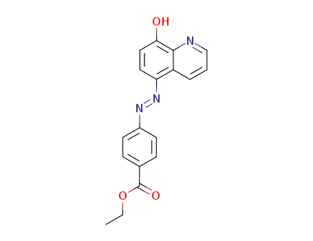 4-(8-hydroxy-[5]quinolylazo)-benzoic acid ethyl ester
