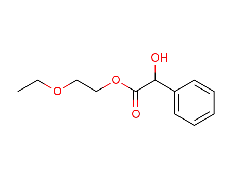 Molecular Structure of 66267-66-1 (2-ethoxyethyl hydroxy(phenyl)acetate)