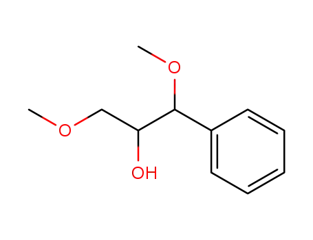 Molecular Structure of 63157-84-6 (Benzeneethanol, b-methoxy-a-(methoxymethyl)-)