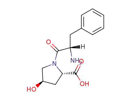 Molecular Structure of 90965-82-5 (L-Proline, 4-hydroxy-1-L-phenylalanyl-, trans-)
