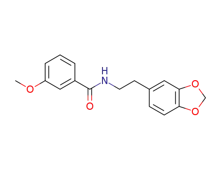 3-methoxy-benzoic acid homopiperonylamide