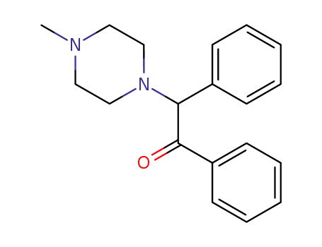 Molecular Structure of 27590-56-3 (2-(4-methyl-piperazin-1-yl)-1,2-diphenyl-ethanone)