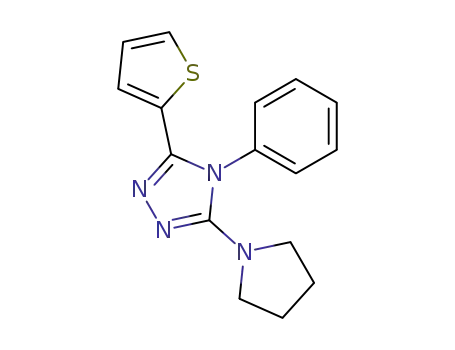 4-phenyl-3-pyrrolidin-1-yl-5-thiophen-2-yl-4<i>H</i>-[1,2,4]triazole