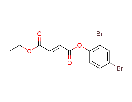 Aethyl-<(2,4)-dibromphenyl>-fumarat