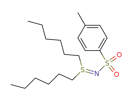 Molecular Structure of 69745-50-2 (S,S-Dihexyl-N-(p-tolylsulfonyl)sulfilimin)