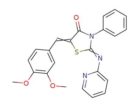 5-(3,4-dimethoxy-benzylidene)-3-phenyl-2-pyridin-2-ylimino-thiazolidin-4-one