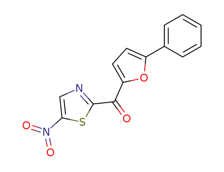 Molecular Structure of 52872-66-9 ((5-nitro-thiazol-2-yl)-(5-phenyl-furan-2-yl)-methanone)