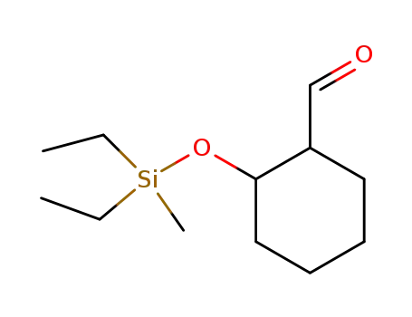 Molecular Structure of 64056-85-5 (Cyclohexanecarboxaldehyde, 2-[(diethylmethylsilyl)oxy]-)