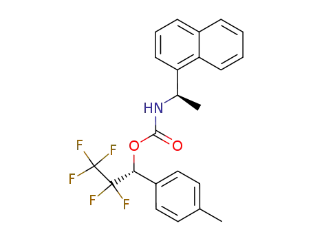 ((R)-1-Naphthalen-1-yl-ethyl)-carbamic acid (R)-2,2,3,3,3-pentafluoro-1-p-tolyl-propyl ester