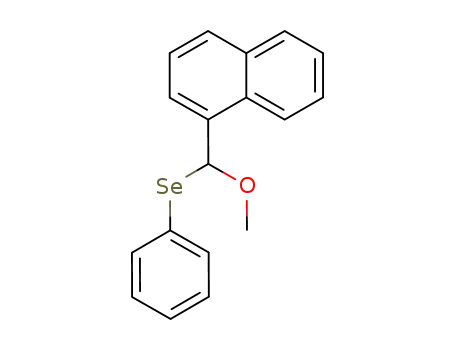 1-<Methoxy(phenylseleno)methyl>naphthalin