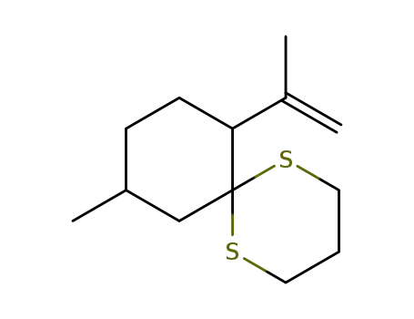 1,5-Dithiaspiro[5.5]undecane, 10-methyl-7-(1-methylethenyl)-, trans-