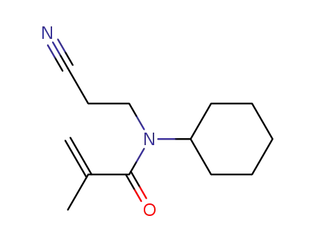 Molecular Structure of 86148-17-6 (<i>N</i>-cyclohexyl-<i>N</i>-methacryloyl-β-alanine nitrile)