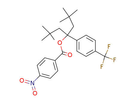 4-Nitro-benzoic acid 1-(2,2-dimethyl-propyl)-3,3-dimethyl-1-(4-trifluoromethyl-phenyl)-butyl ester