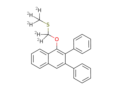 1-(<sup>(2)</sup>H<sub>3</sub>-methylthio)-<sup>(2)</sup>H<sub>2</sub>-methoxy-2,3-diphenylnaphthol