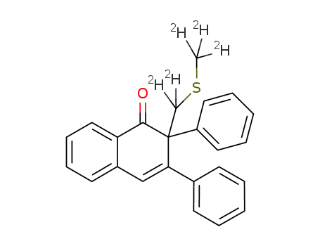 2-(<sup>(2)</sup>H<sub>3</sub>-methylthio)-<sup>(2)</sup>H<sub>2</sub>-methyl-2,3-diphenyl1(2H)-naphthalenone
