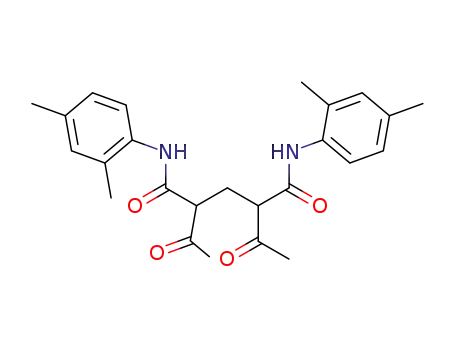 Molecular Structure of 42414-23-3 (α,α'-Diacetyl-N,N'-bis<2,4-dimethyl-phenyl>-glutarsaeure-diamid)