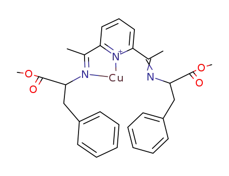 Cu((C<sub>6</sub>H<sub>5</sub>CH<sub>2</sub>CH(COOCH<sub>3</sub>)NC(CH<sub>3</sub>))2C<sub>5</sub>H<sub>3</sub>N)<sup>(1+)</sup>