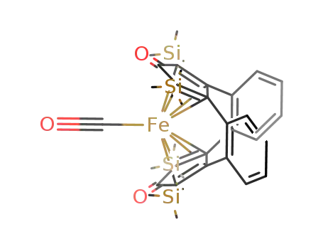 (CO)Fe(Si(CH<sub>3</sub>)3)2C<sub>5</sub>O(C<sub>6</sub>H<sub>4</sub>)2C<sub>5</sub>O(Si(CH<sub>3</sub>)3)2